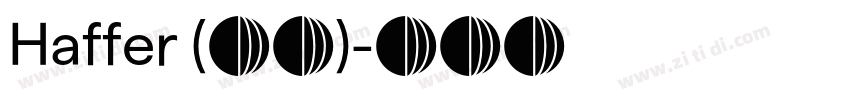 Haffer (正文)字体转换